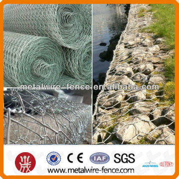 Sechseckiges Gabion Mesh für Flussmauer